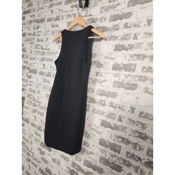 ASTR The Label Dress Size XS Black Plunge V-Neck Bodycon Pique Club Wear - Picture 7 of 15